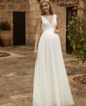 Νυφικό φόρεμα εγκυμοσύνης  | Alexa