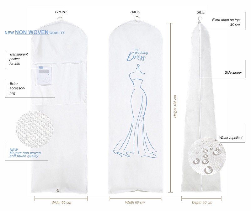 Θήκη για Νυφικό/Dress Cover Dress - Image 2