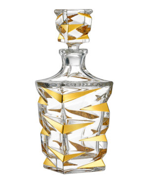 Κρυστάλλινη Καράφα Γάμου | Zig Zag Gold