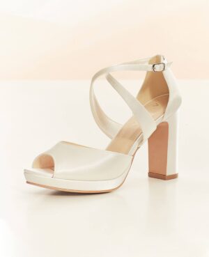 Νυφικά πέδιλα  | Cindy Ιβουάρ σατέν