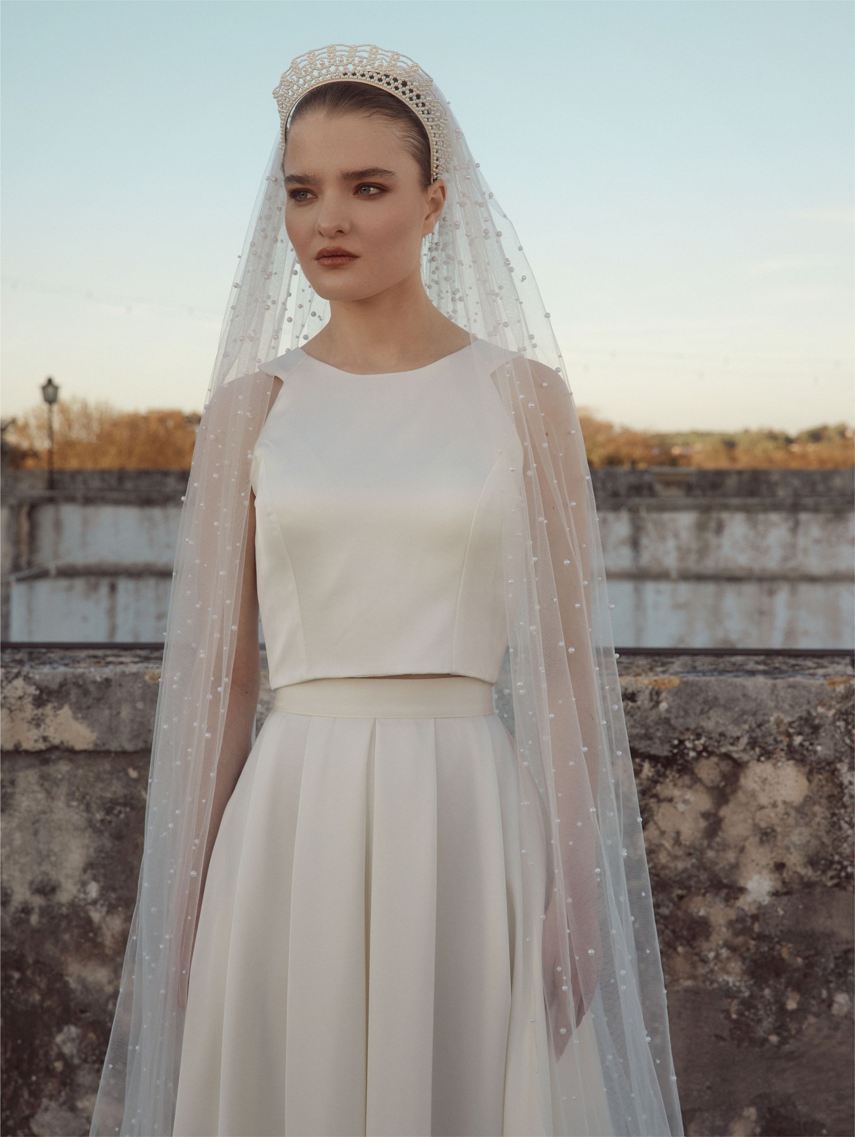 Νυφικό πέπλο | S467-350/1/MED