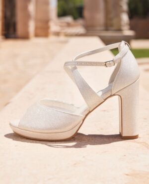Νυφικά πέδιλα  | Cindy Gold Pearl