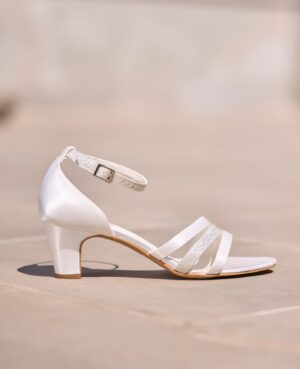 Νυφικά πέδιλα | Willow | Ivory/Silver